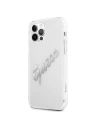 Kup Etui Guess GUHCP12LKTRSVSI Apple iPhone 12 Pro Max Transparent hardcase Vintage Script Silver - GUE1144CL - {ean13} - Sklep Home Screen