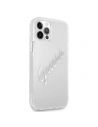 Kup Etui Guess GUHCP12LKTRSVSI Apple iPhone 12 Pro Max Transparent hardcase Vintage Script Silver - GUE1144CL - {ean13} - Sklep Home Screen