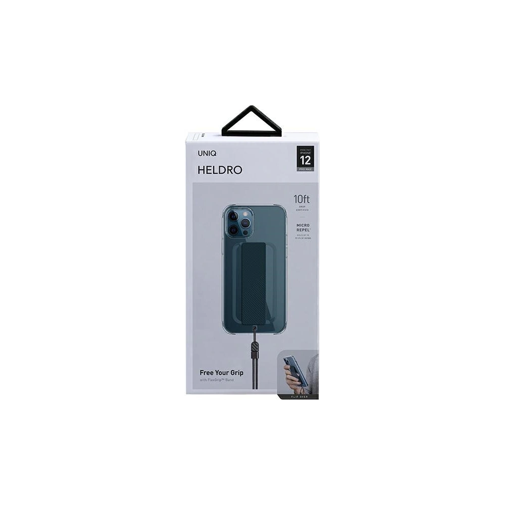 Etui UNIQ Heldro Apple iPhone 12 Pro Max niebieski/blue Antimicrobial