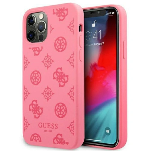 Buy Guess GUHCP12LLSPEFU Apple iPhone 12 Pro Max fushia hard case Peony Collection - GUE1146FSH - {ean13} - Home Screen Store Europe