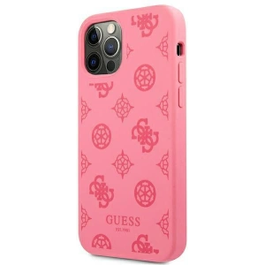 Buy Guess GUHCP12LLSPEFU Apple iPhone 12 Pro Max fushia hard case Peony Collection - GUE1146FSH - {ean13} - Home Screen Store Europe