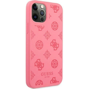 Buy Guess GUHCP12LLSPEFU Apple iPhone 12 Pro Max fushia hard case Peony Collection - GUE1146FSH - {ean13} - Home Screen Store Europe