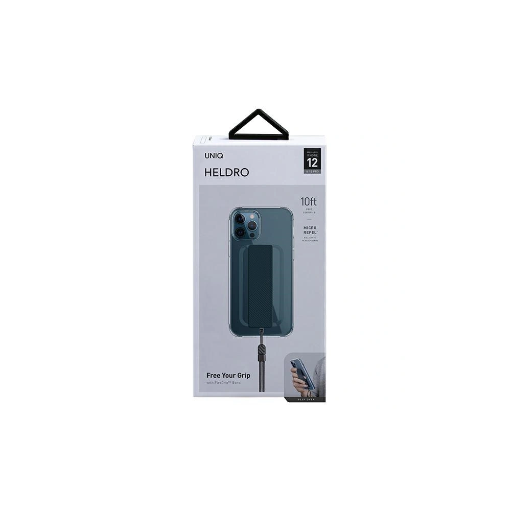 Etui UNIQ Heldro Apple iPhone 12/12 Pro niebieski/blue Antimicrobial