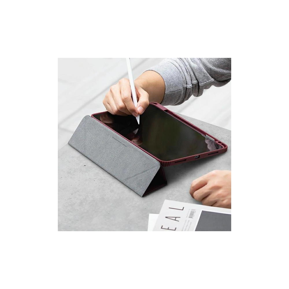 Etui UNIQ Moven Apple iPad Pro 11 2021 (3. generacji) Antimicrobial bordowy/burgundy