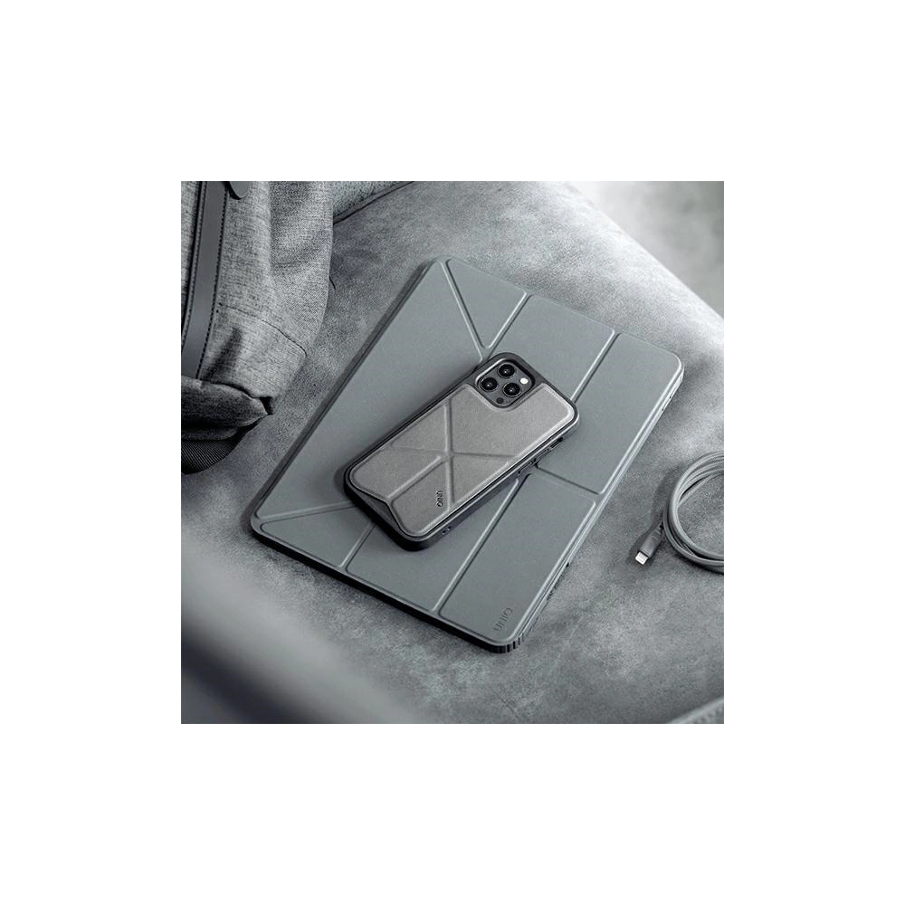 Etui UNIQ Moven Apple iPad Pro 11 2021 (3. generacji) Antimicrobial szary/charcoal grey