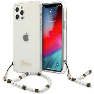 Kup Etui Guess GUHCP12MKPSWH Apple iPhone 12/12 Pro Transparent hardcase White Pearl - GUE1151CL - {ean13} - Sklep Home Screen