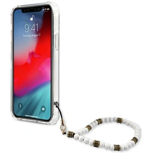 Kup Etui Guess GUHCP12MKPSWH Apple iPhone 12/12 Pro Átlátszó kemény tok Fehér gyöngy - GUE1151CL - {ean13} - Sklep Home Screen