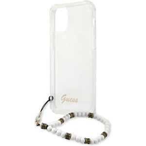 Guess GUHCP12MKPSWH Apple iPhone 12/12 Pro Transparent hardcase White Pearl