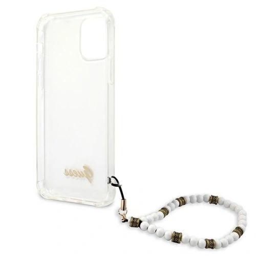 Kup Guess Apple Tasche GUHCP12MKPSWH iPhone 12/12 Pro Transparentes Hartschalenetui Weiß Perle - GUE1151CL - {ean13} - Sklep Home Screen