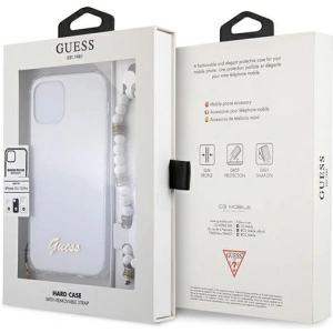 Guess GUHCP12MKPSWH Apple iPhone 12/12 Pro Transparent hardcase White Pearl