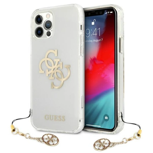 Kup Etui Guess GUHCP12MKS4GGO Apple iPhone 12/12 Pro carcasă dură transparentă 4G Colecția Gold Charms - GUE1152CL - {ean13} - Sklep Home Screen