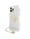 Buy Guess GUHCP12MKS4GGO Apple iPhone 12/12 Pro Transparent hardcase 4G Gold Charms Collection - GUE1152CL - {ean13} - Home Screen Store Europe