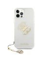 Buy Guess GUHCP12MKS4GGO Apple iPhone 12/12 Pro Transparent hardcase 4G Gold Charms Collection - GUE1152CL - {ean13} - Home Screen Store Europe