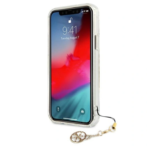 Buy Guess GUHCP12MKS4GGO Apple iPhone 12/12 Pro Transparent hardcase 4G Gold Charms Collection - GUE1152CL - {ean13} - Home Screen Store Europe