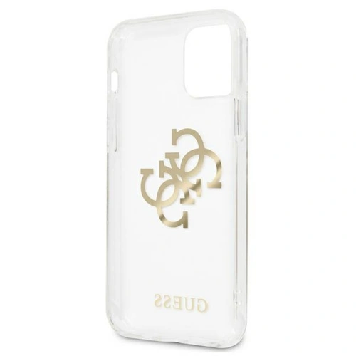 Buy Guess GUHCP12MKS4GGO Apple iPhone 12/12 Pro Transparent hardcase 4G Gold Charms Collection - GUE1152CL - {ean13} - Home Screen Store Europe