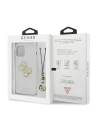 Buy Guess GUHCP12MKS4GGO Apple iPhone 12/12 Pro Transparent hardcase 4G Gold Charms Collection - GUE1152CL - {ean13} - Home Screen Store Europe
