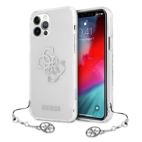 Kup Etui Guess GUHCP12MKS4GSI Apple iPhone 12/12 Pro Átlátszó kemény tok 4G Ezüst Charms Kollekció - GUE1153CL - {ean13} - Sklep Home Screen