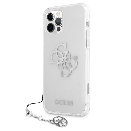 Kup Etui Guess GUHCP12MKS4GSI Apple iPhone 12/12 Pro Transparent hardcase 4G Silver Charms Collection - GUE1153CL - {ean13} - Sklep Home Screen