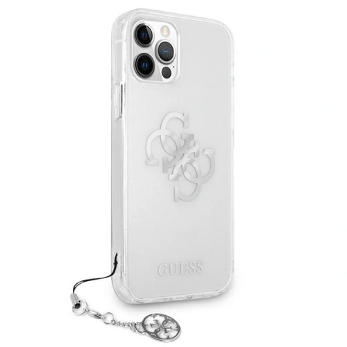 Kup Etui Guess GUHCP12MKS4GSI Apple iPhone 12/12 Pro Transparent hardcase 4G Silver Charms Collection - GUE1153CL - {ean13} - Sklep Home Screen