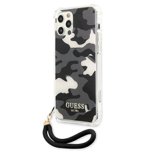 Kup Etui Guess GUHCP12MKSARBK Apple iPhone 12/12 Pro fekete/hardcase Camo Collection - GUE1154BLK - {ean13} - Sklep Home Screen