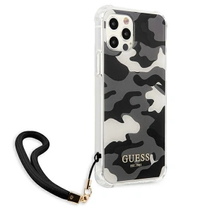Kup Etui Guess GUHCP12MKSARBK Apple iPhone 12/12 Pro fekete/hardcase Camo Collection - GUE1154BLK - {ean13} - Sklep Home Screen