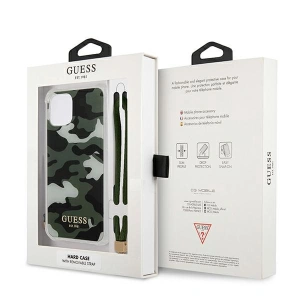 Kup Etui Guess GUHCP12MKSARKA Apple iPhone 12/12 Pro zöld/khaki kemény tok Camo Collection - GUE1155KHA - {ean13} - Sklep Home Screen