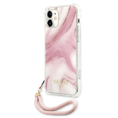 Kup Etui Guess GUHCP12SKSMAPI Apple iPhone 12 mini rózsaszín/pink hardcase Marble Collection - GUE1160PNK - {ean13} - Sklep Home Screen