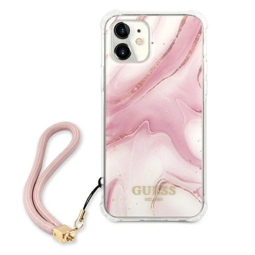 Kup Etui Guess GUHCP12SKSMAPI Apple iPhone 12 mini rózsaszín/pink hardcase Marble Collection - GUE1160PNK - {ean13} - Sklep Home Screen