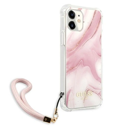Kup Etui Guess GUHCP12SKSMAPI Apple iPhone 12 mini rózsaszín/pink hardcase Marble Collection - GUE1160PNK - {ean13} - Sklep Home Screen