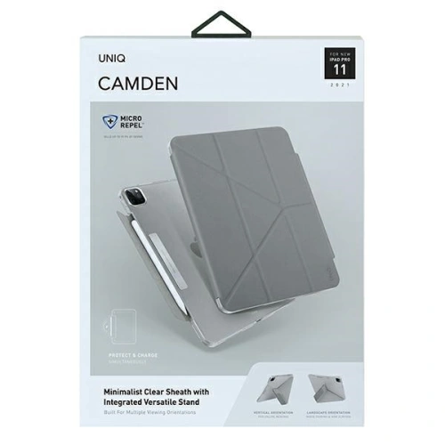 Kup Apple UNIQ Camden Tasche iPad Pro 11 2021 (3. Generation) grau/fossil grau Antimikrobiell - UNIQ400FOSGRY - {ean13} - Sklep Home Screen