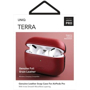 Buy UNIQ Terra Apple AirPods Pro Genuine Leather red - UNIQ403RED - {ean13} - Home Screen Store Europe