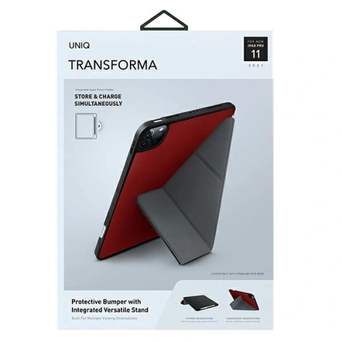 Kup Apple UNIQ Transforma Tasche iPad Pro 11 2021 (3. Generation) Antimikrobiell rot/korallenrot - UNIQ406COLRED - {ean13} - Sklep Home Screen
