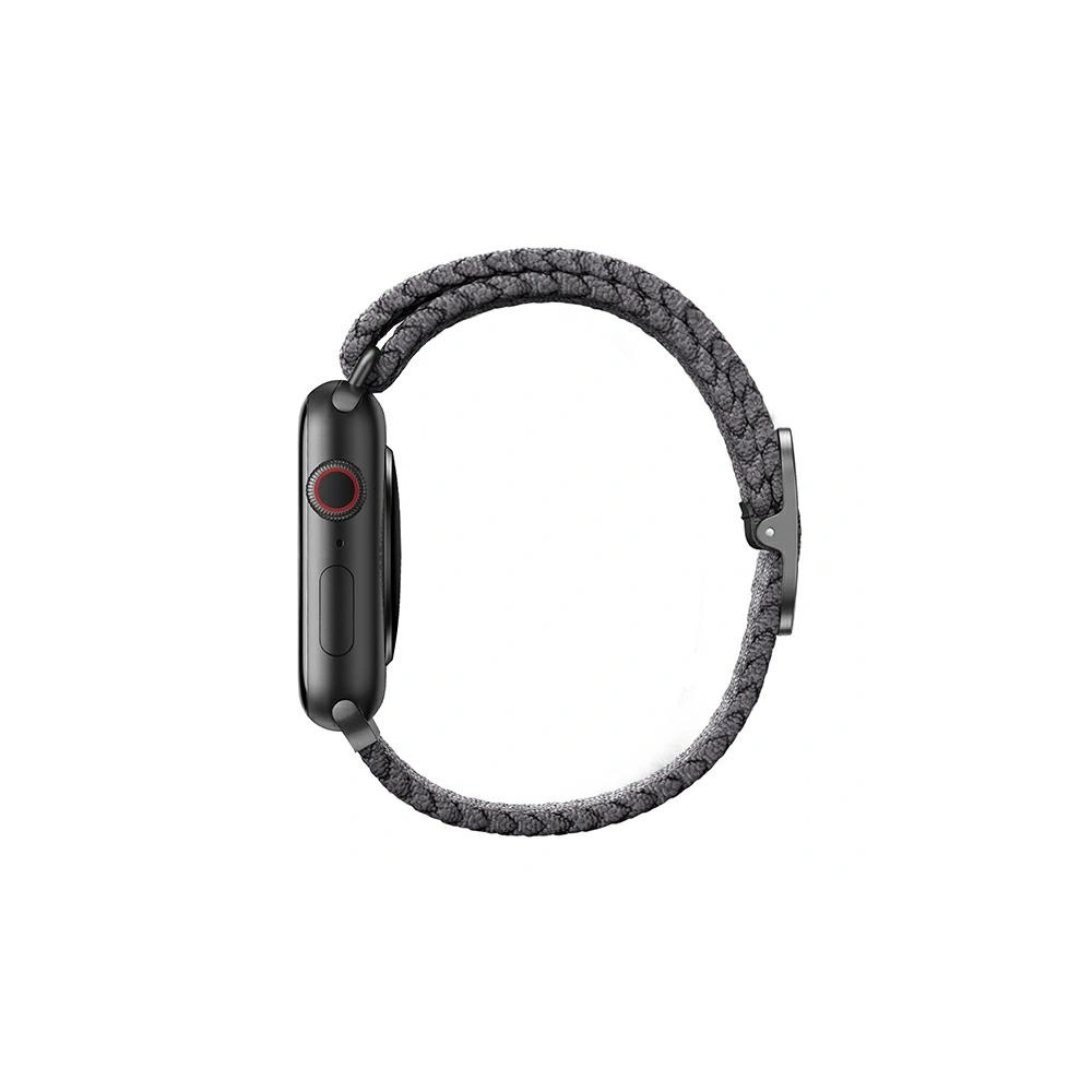 Pasek UNIQ Aspen Apple Watch 4/5/6/7/SE/8/9/10 40/41/42mm Braided szary/granite grey