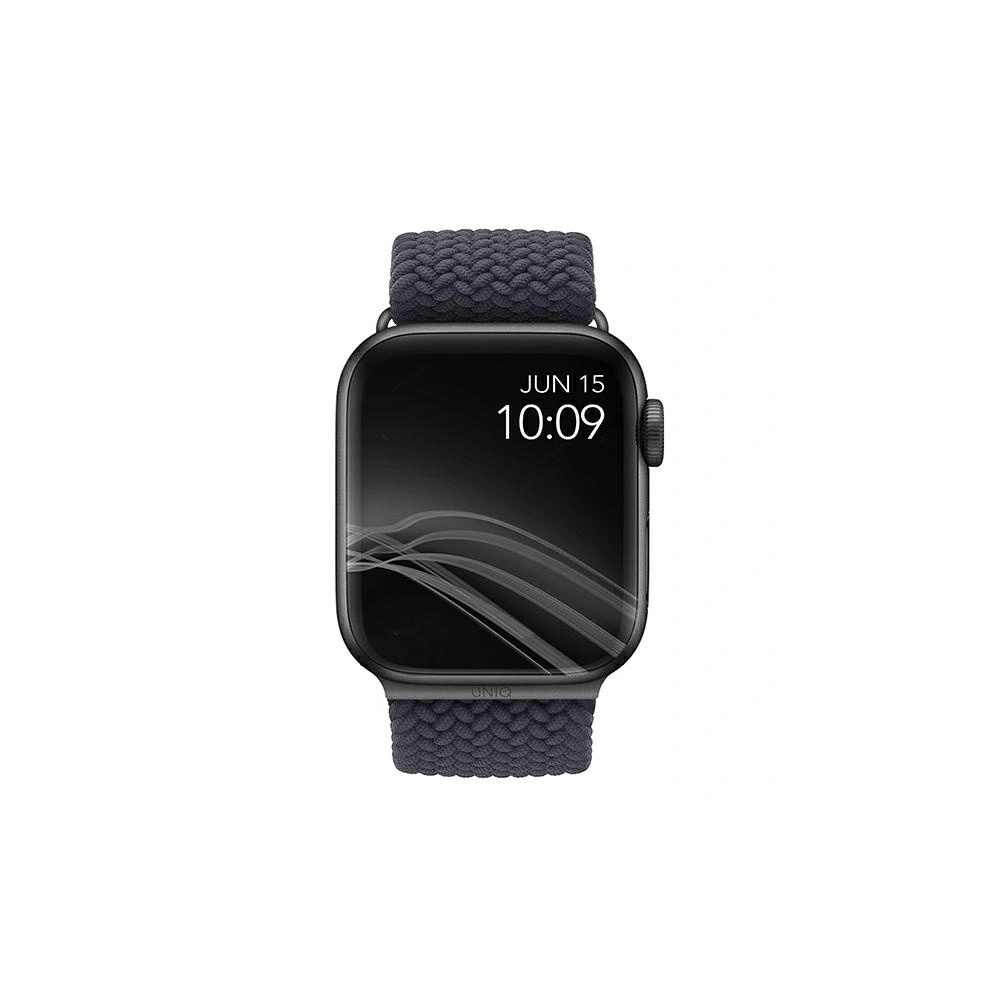 Pasek UNIQ Aspen Apple Watch 4/5/6/7/SE/8/9/10 40/41/42mm Braided szary/granite grey