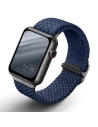UNIQ Aspen Apple Watch 4/5/6/7/SE/8/9/Ultra 44/45/49mm Zsinórozott kék/oxford kék