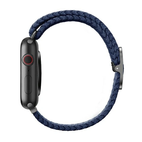 Kup UNIQ Aspen Apple Watch 4/5/6/7/SE/8/9/Ultra 44/45/49mm Zsinórozott kék/oxford kék - UNIQ411OXFBLU - {ean13} - Sklep Home Screen