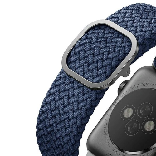 Kup UNIQ Aspen Apple Watch 4/5/6/7/SE/8/9/Ultra 44/45/49mm Zsinórozott kék/oxford kék - UNIQ411OXFBLU - {ean13} - Sklep Home Screen