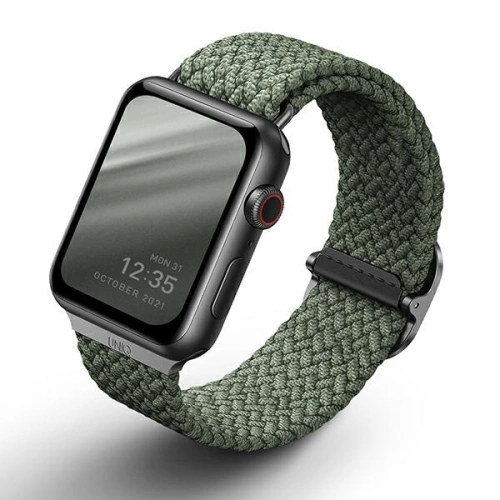 Kup Pasek UNIQ Aspen Apple Watch 4/5/6/7/SE/8/9/Ultra 44/45/49mm Împletit verde/cypress green - UNIQ413CYPGRN - {ean13} - Sklep Home Screen