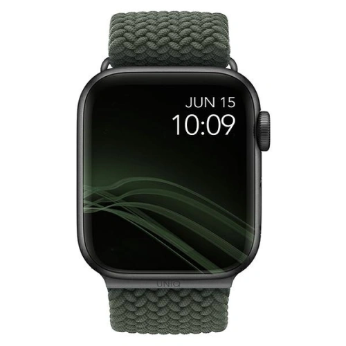 Kup Pasek UNIQ Aspen Apple Watch 4/5/6/7/SE/8/9/Ultra 44/45/49mm Împletit verde/cypress green - UNIQ413CYPGRN - {ean13} - Sklep Home Screen