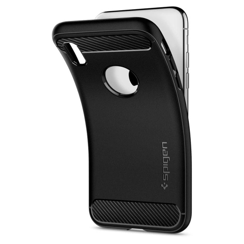 Kup Etui Spigen Rugged Armor iPhone XS/X 5.8 Fekete - SPN182BLK - {ean13} - Sklep Home Screen