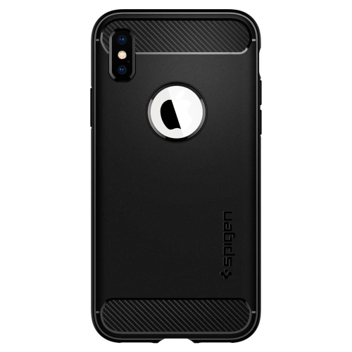 Kup Etui Spigen Rugged Armor iPhone XS/X 5.8 Fekete - SPN182BLK - {ean13} - Sklep Home Screen