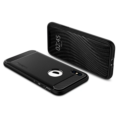 Kup Etui Spigen Rugged Armor iPhone XS/X 5.8 Fekete - SPN182BLK - {ean13} - Sklep Home Screen