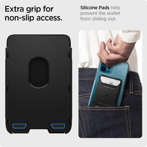 Kup Kapsa na karty Spigen Rugged Armor MagSafe Universal Magnetic Card Wallet Black - SPN1660BLK - {ean13} - Sklep Home Screen