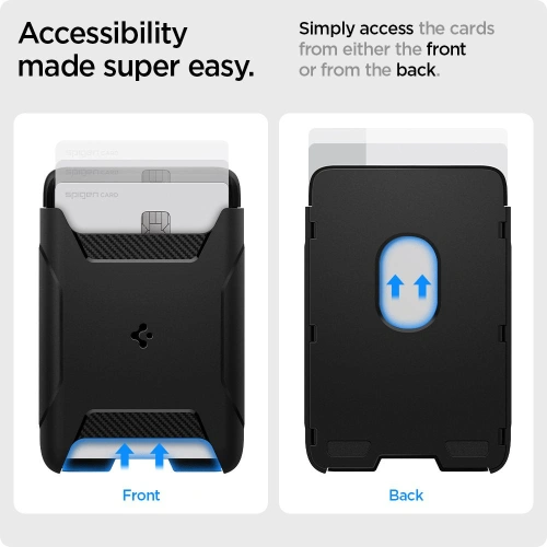 Kup Kapsa na karty Spigen Rugged Armor MagSafe Universal Magnetic Card Wallet Black - SPN1660BLK - {ean13} - Sklep Home Screen