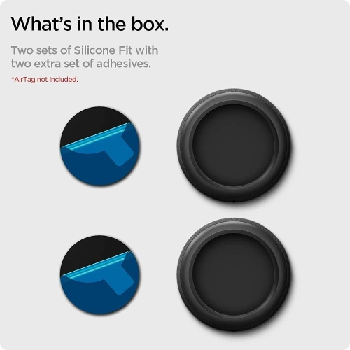 Kup Etui Spigen Silicone Fit Apple AirTag Černé [2 PACK] - SPN1661BLK - {ean13} - Sklep Home Screen