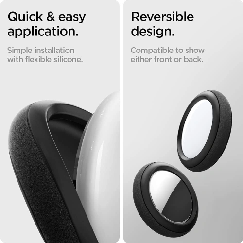 Kup Etui Spigen Silicone Fit Apple AirTag Black [2 PACK] - SPN1661BLK - {ean13} - Sklep Home Screen