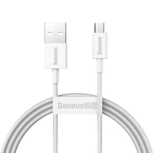 Kup Kabel USB do micro Baseus Superior Series, 2A, 1m (biały) - BSU2824WHT - {ean13} - Sklep Home Screen