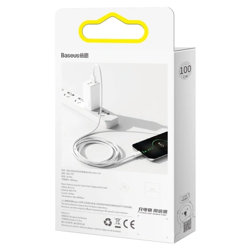 Kup Kabel USB do micro Baseus Superior Series, 2A, 1m (biały) - BSU2824WHT - {ean13} - Sklep Home Screen