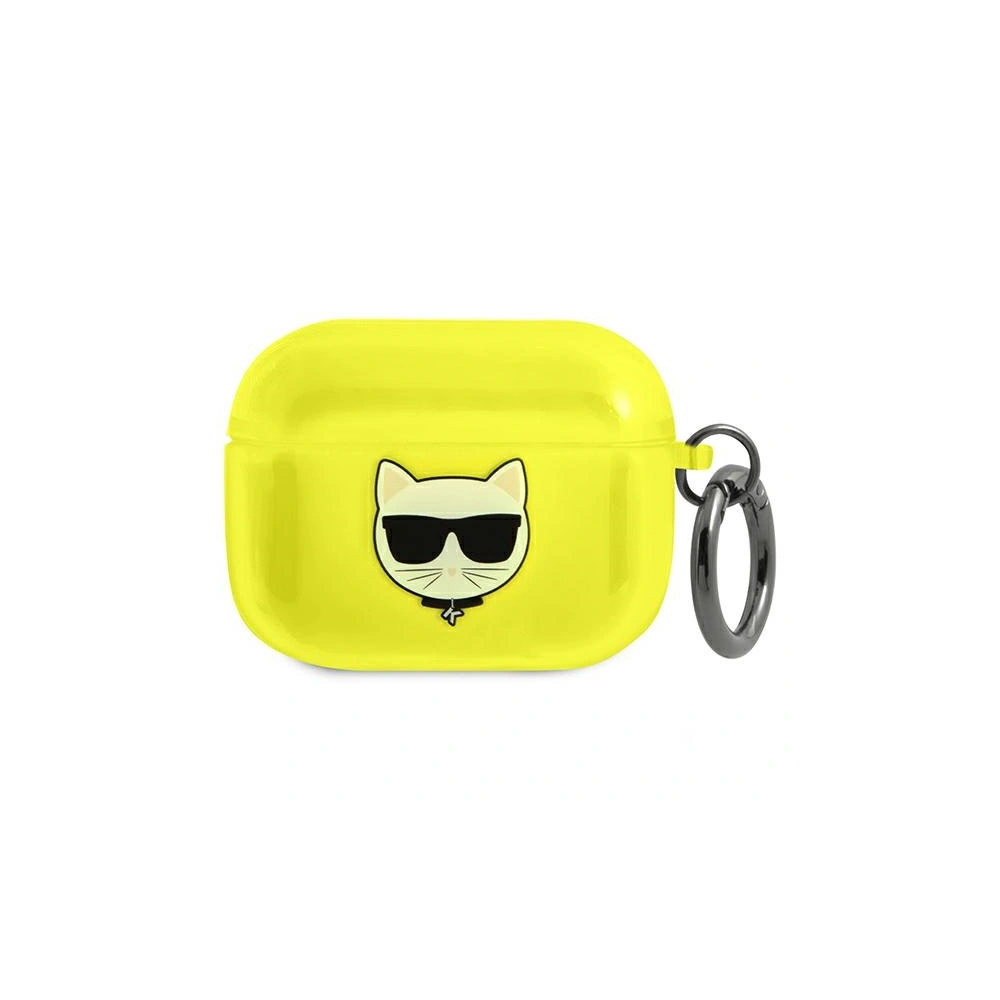 Etui Karl Lagerfeld KLAPUCHFY Apple AirPods Pro cover żółty/yellow Choupette