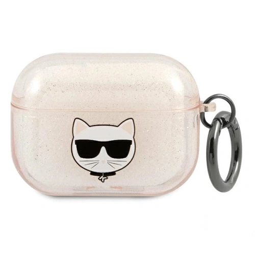 Kup Etui Karl Lagerfeld KLAPUCHGD pentru Apple AirPods Pro capac auriu/silver Glitter Choupette - KLD585SLV - {ean13} - Sklep Home Screen